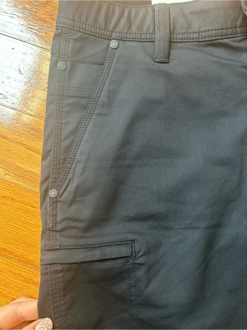 NWT Wrangler Men's Black Performance Utility Shorts size 30